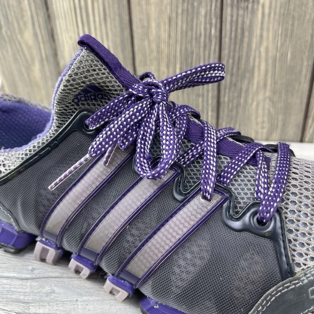 Adidas Climacool Women's Size 9.5 Purple Gray Athletic Running Shoes